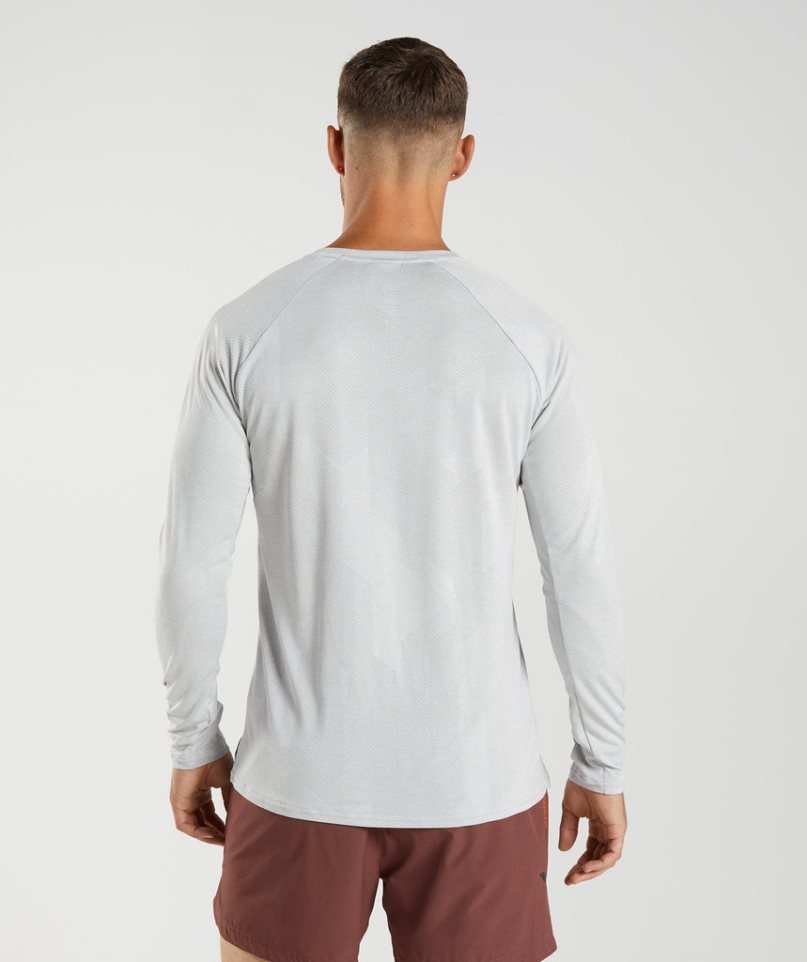 Koszulki Gymshark Apex Long Sleeve Męskie Głęboka Szare | PL 057CVF